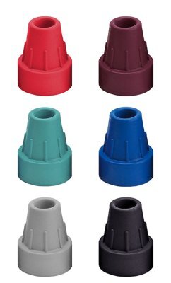 Gummikapseln für Gehhilfen und Stöcke 16mm, (VPE: 2 Stück)>>>>Farbe: rot