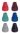 Krückenkapsel 16mm rot,(VE10)(Ossenberg),