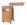 Bettnachttisch Cherusker mit verstellbarem Betttisch,Buchedekor>>>>