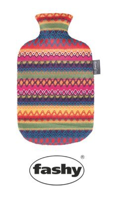 Wärmflasche 2l m.Bezug,Peru-Design(Fashy),