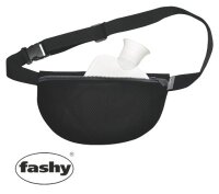 Bauchtasche schwarz m.,Wärmflasche 0,8l(Fashy),