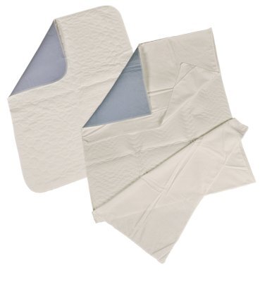 Krankenunterlage Abena waschbar 90x85cm, weiß-blau>>>>Ausf.: mit Einsteckflügel