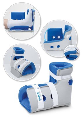 Fersen-Freilagerung Body Armor Heel Reliever, Schaumstoff grau-blau>>>>Ausf.: glatt