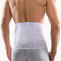 Bort VarioBasic Rückenbandage,m.Pelotte weiß Gr.L,