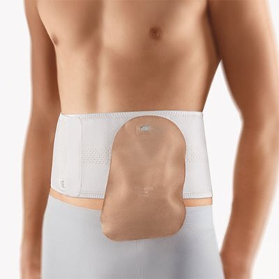 Bort Stoma-Bandage weiß 22cm,Gr.L,