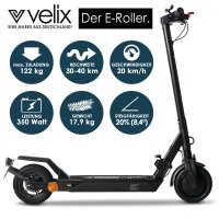 Velix E-Kick 20, V.2021 E-Scooter nach EkFV plus Velix Lenkertasche