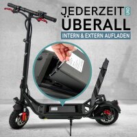 Velix E-Kick 20 Pro E-Scooter - Elektroroller nach eKFV mit wechselbarem Lithium-Akku