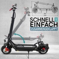 Velix E-Kick 20 Pro E-Scooter - Elektroroller nach eKFV mit wechselbarem Lithium-Akku