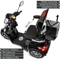 E-Trike 25 V.3 Lithium, Schwarz