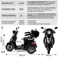 E-Trike 25 V.3 Lithium, Schwarz