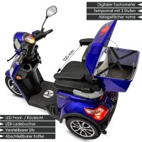E-Trike 25 V.3 Lithium, Blau