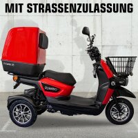 Rolektro E-Carrier 25 V.2 Blei-Gel, Rot, mit XXL-Koffer