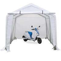 Garage XXL-Motorrad, PE 200g/m², Weiß, L:3m...