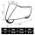 Motorrad-Abdeckplane XL 246x104x127cm - PVC Motorradplane Motorrad Roller Abdeckung Outdoor Abdeckha