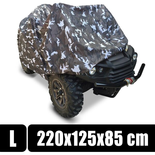 Quad ATV Abdeckplane L 220x125x85cm - Fahrzeug Abdeckung Abdeckhaube Schutzhülle Cover Plane Winter