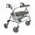 R225 XL - SB 65 Rollator/Gehwagen für Schwergewicht, Farbe silber