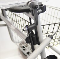 Rollator PlusStandardrollator mit Gitter, Farbe silber