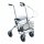 Rollator verl. Schieber. EHB reund Einhandbedienung rechts, Farbe silber