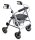 LR53Leichtgewicht Rollator,Farbe silber, Sitzhöhe 53cm