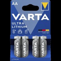Mignon-Batterie VARTA Professional Lithium, Typ AA/6106, 4er-Blister