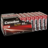 Mignon-Batterie CAMELION Plus Alkaline 1,5 V, LR6 Typ AA, 40er-Blister