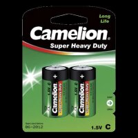 Baby-Batterie CAMELION Super Heavy Duty 1,5 V, Typ C, 2er-Blister