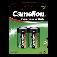 Baby-Batterie CAMELION Super Heavy Duty 1,5 V, Typ C, 2er-Blister