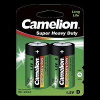 Mono-Batterie CAMELION Super Heavy Duty 1,5 V, Typ D, 2er-Blister