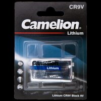 Block-Batterie Camelion Lithium, 9V, Typ CR9V, 1.200mAh, 1er-Blister