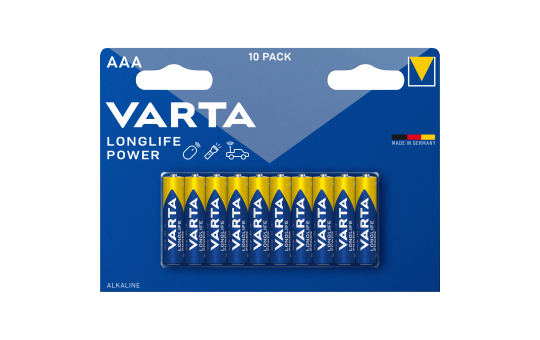 Micro-Batterie VARTA HIGH ENERGY 1,5V, Typ AAA, 10er-Blister