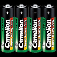 Mignon-Batterie CAMELION Super Heavy Duty, 1,5 V, Typ AA/R6, 4er-Pack