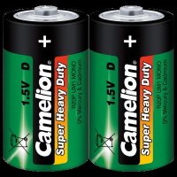 Mono-Batterie CAMELION Super Heavy Duty, 1,5 V, Typ D/R20, 2er Pack