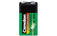 Block-Batterie CAMELION Super Heavy Duty 9V, Typ 6F22,...