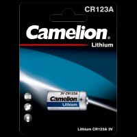 Lithium-Photobatterie CAMELION, CR123A, 3V, 1er-Blister