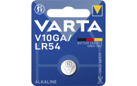 Knopfzelle VARTA  AG10,V10GA, 1,5V, Alkaline, 1er-Blister