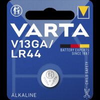 Knopfzelle VARTA, AG13, V13GA, 1,5V, Alkaline, 1er-Blister