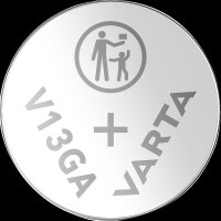 Knopfzelle VARTA, AG13, V13GA, 1,5V, Alkaline, 1er-Blister
