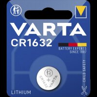 Lithium-Knopfzelle VARTA CR1632 3V, 16x3,2mm, 1er-Blister