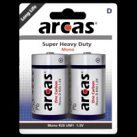 Mono-Batterie Super Heavy Duty 1,5V, Typ D/R20, 2er-Pack