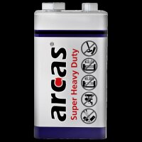 Block-Batterie Super Heavy Duty 9V, Typ 6F22, 1er-Blister