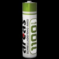 Micro-Akku 1,2V, 1.100mAh, Typ AAA, NiMH, 4er-Blister