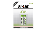 Micro-Akku 1,2V, 600mAh, Typ AAA, NiMH, 2er-Blister