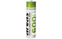 Micro-Akku 1,2V, 600mAh, Typ AAA, NiMH, 2er-Blister