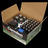 CAMELION Super Heavy Duty Set 40-tlg, 24xAA Mignon, 12xAAA Micro, 4xC Baby