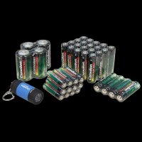 CAMELION Super Heavy Duty Set 40-tlg, 24xAA Mignon, 12xAAA Micro, 4xC Baby