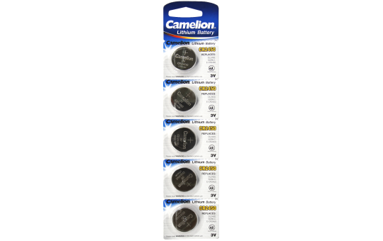 Knopfzelle CAMELION, CR2450 3,0V, Lithium, 5er-Blister