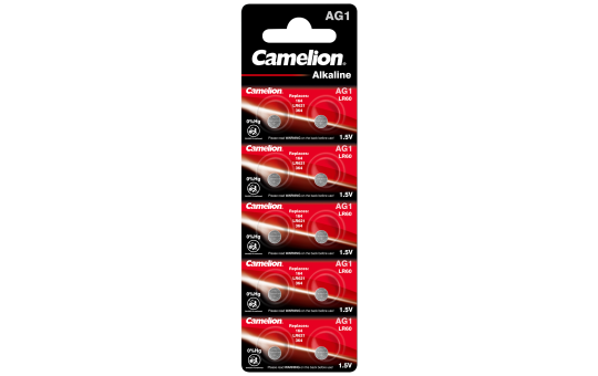 Knopfzelle CAMELION, AG1, 1,5V, Alkaline, 10er-Blister