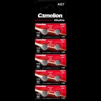 Knopfzelle CAMELION, AG7, 1,5V, Alkaline, 10er-Blister