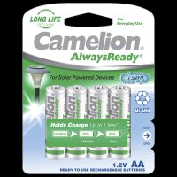 Mignon-Akku CAMELION 1,2V, 600mAh, Typ AA, NiMH, 4er-Blister