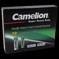 Familien Pack Super Heavy Duty 72Set, 36x AAA LR03 + 36xAA LR06